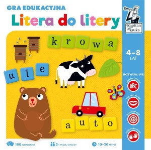 KAPITAN NAUKA. GRA EDUKACYJNA. LITERA DO LITERY
