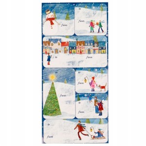 NAKLEJKI DO PODPISYWANIA PREZENTÓW 10,5X21,5 2SZT