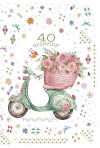 KARTKA OKOLICZNOŚCIOWA URODZINY 40