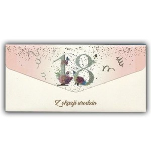 KARNET-KOPERTA URODZINY 18