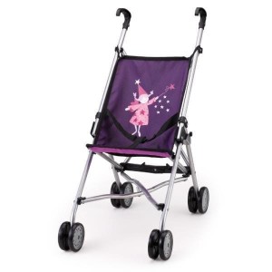 WÓZEK SPACERÓWKA DLA LALEK FIOLETOWY BUGGY