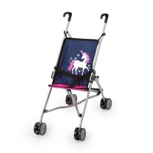 WÓZEK SPACERÓWKA DLA LALEK GRANATOWY BUGGY