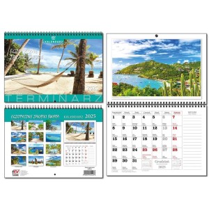 KALENDARZ 2025 A4 TERMINARZ 13 PLANSZ EGZOT. ZAKĄT