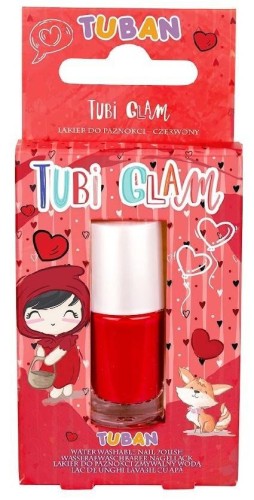 Lakier do paznokci Tubi Glam czerwony, Tuban