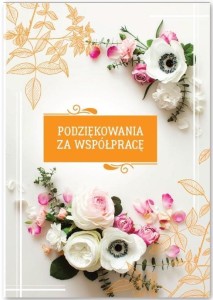 KARNET PODZIĘKOWANIA ZA WSPÓŁPRACĘ