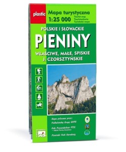 MAPA TURYSTYCZNA PIENINY POLSKIE I SŁOWACKIE WIT