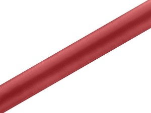 SATYNA GŁADKA CZERWONY 0,36X9M