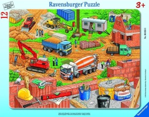 PUZZLE 12 CO TU PASUJE? PLAC BUDOWY, RAVENSBURGER