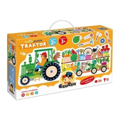 CzuCzu Moto puzzle Traktor 3+, Bright Junior Media