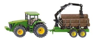 SIKU FARMER - TRAKTOR Z PRZYCZEPĄ LEŚNĄ S1954