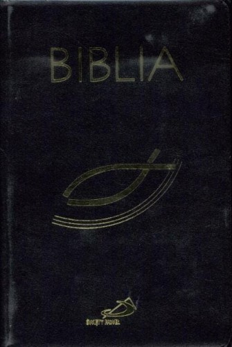 Biblia z rybką z suwakiem czarna, praca zbiorowa