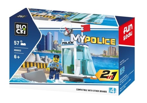 Klocki Blocki MyPolice 2w1 57 el., Icom