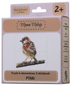 PUZZLE 4-ELEMENTOWE PTAKI