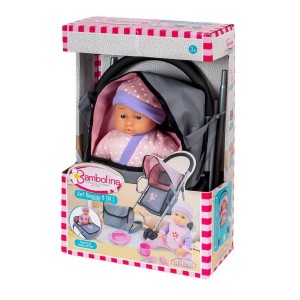 WÓZEK SPACERÓWKA Z LALKĄ, SMILY PLAY