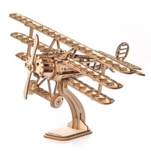 PUZZLE DREWNIANE 3D - SAMOLOT TRÓJPŁAT, NICE IDEA