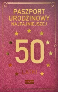 KARNET URODZINOWY 50