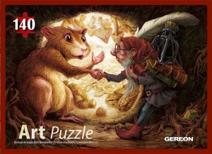 PUZZLE 140 ELEMENTÓW - SPOTKANIE CHOMIKA, GEREON