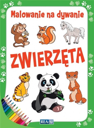 Malowanie na dywanie. Zwierzęta, praca zbiorowa