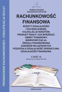 RACHUNKOWOŚĆ FINANSOWA CZĘŚĆ II PADUREK