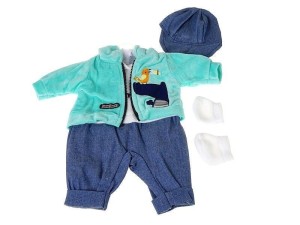 UBRANKO DLA LALKI BOBAS 45CM, ADAR