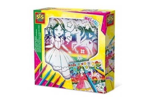 Płótno do kolorowania metaliczne, SES