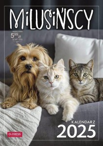 KALENDARZ 2025 A4 ŚCIENNY MILUSIŃSCY