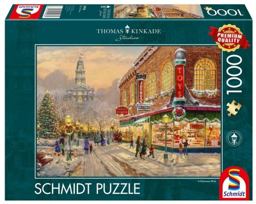 Puzzle 1000 Świąteczne życzenie, Schmidt