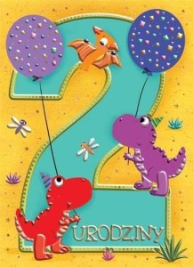 KARNET B6 URODZINY 2 - DINOZAURY
