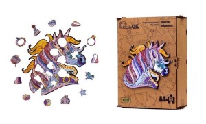 PUZZLE DREWNIANE EKO 63 BAJECZNY JEDNOROŻEC A4