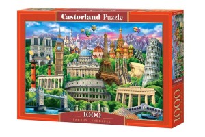 PUZZLE 1000 FAMOUS LANDMARKS CASTOR, CASTORLAND