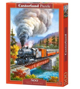PUZZLE 500 TRAIN CROSSING CASTOR, CASTORLAND