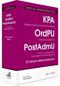EDYCJA ADMINISTRACYJNA. KPA. ORDPU. POSTADMU W.39