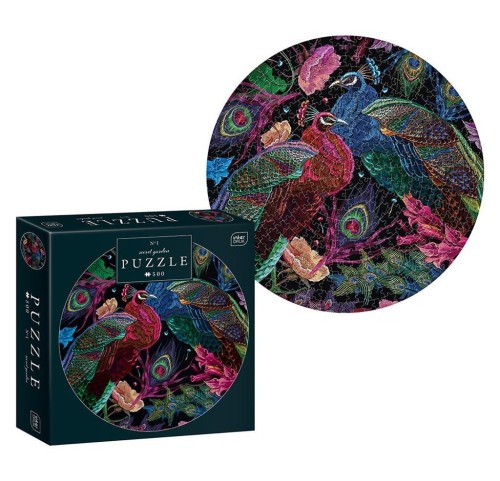Puzzle 500 Round Secret Garden 1, INTERDRUK