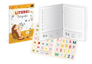 KOLOROWANKA A4/16K Z NAKLEJKAMI KALIGRAFIA