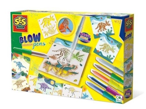 Malowanie przez dmuchanie Dinozaur, SES