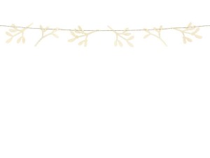 DREWNIANA GIRLANDA JEMIOŁA 127CM