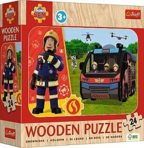 PUZZLE DREWNIANE 24 NIESAMOWITY STRAŻAK TREFL