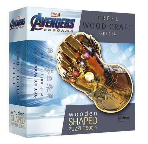 Puzzle drewniane 500+5 Rękawica....TREFL, Trefl