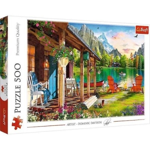 Puzzle 500 Domek w górach TREFL, Trefl