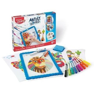 TABLICA ZMYWALNA Z SZABLONAMI I MARKERAMI MAPED