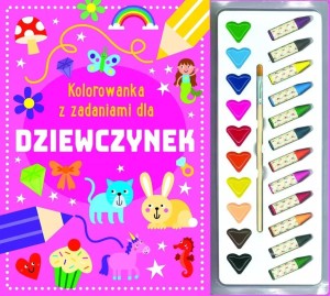 KOLOROWANKA Z ZADANIAMI DLA DZIEWCZYNEK