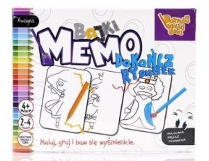 MALUJ GRAJ MEMO DOKOŃCZ RYSUNEK FAN, FAN