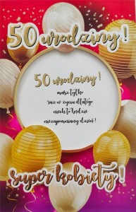KARNET URODZINY 50 6K - 026