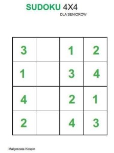 SUDOKU 4X4, CZAS SENIORA