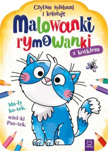 MALOWANKI RYMOWANKI Z KOTKIEM. CZYTAM SYLABAMI...