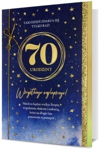 KARNET B6 URODZINY 70