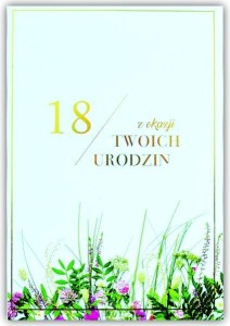 KARTKA OKOLICZNOŚCIOWA URODZINY 18
