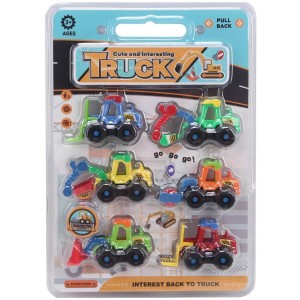 AUTKA BUDOWLANE PULL BACK 6SZT, TRIFOX