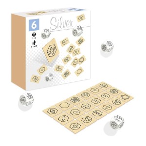 KOSTKI Z PIKTOGRAMAMI SILVER ALEX, SILVER
