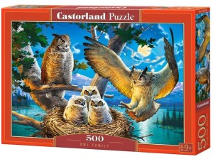 PUZZLE 500 OWL FAMILY CASTOR, CASTORLAND